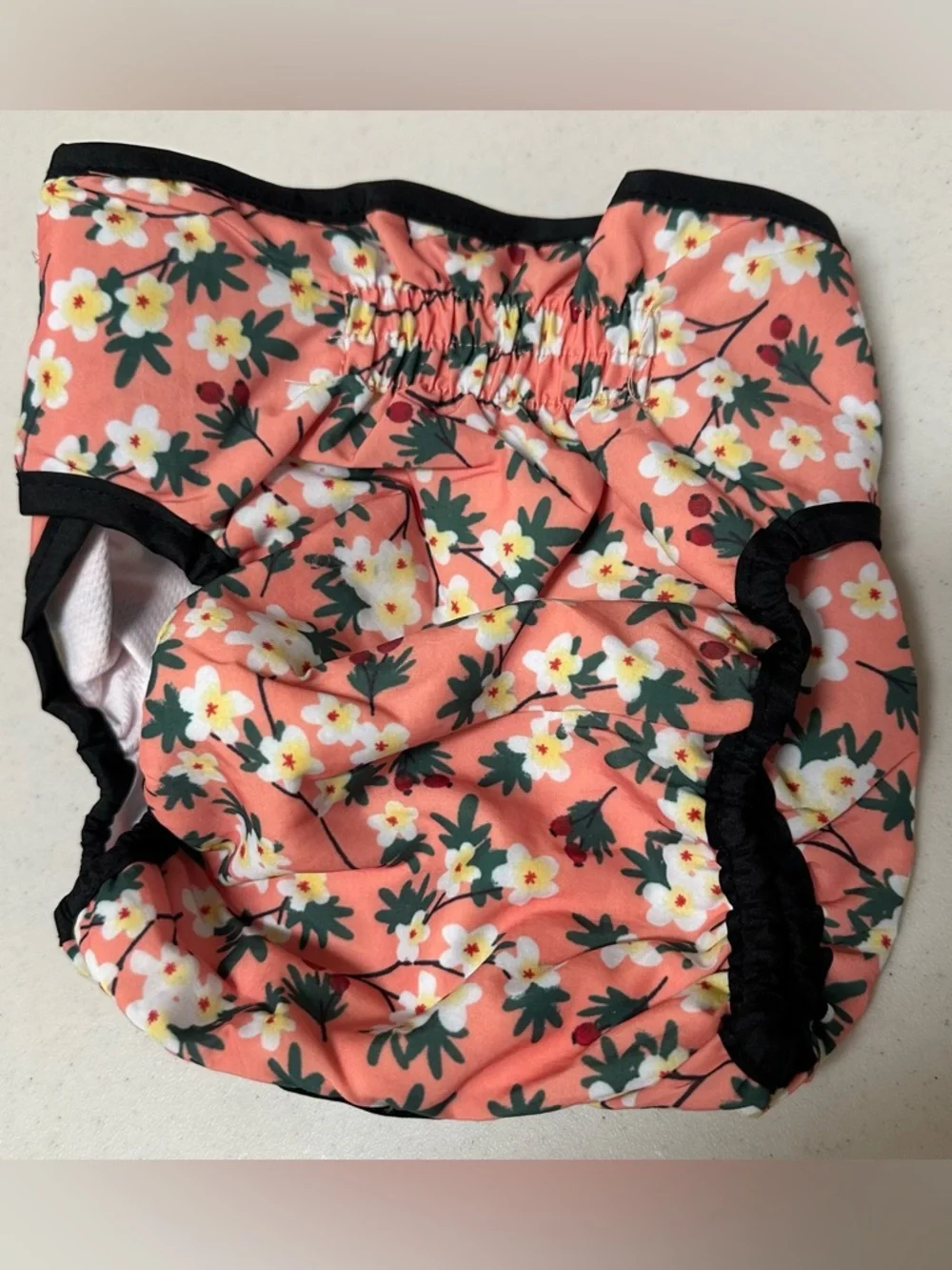 Pet Reusable Washable Floral Print Diapers - set of 4 XL NWT